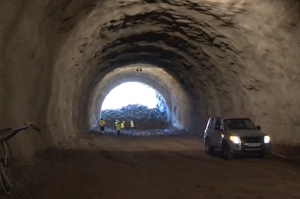Obras en túnel de la carretera La Aldea a El Risco 