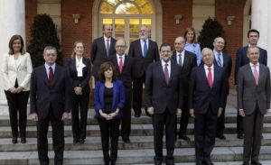 Mariano Rajoy con su Ejecutivo