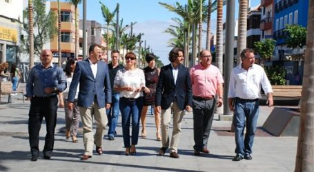 La alcaldesa muestra el potencial del peatonal y el comercio de Santa Lucía de Tirajana