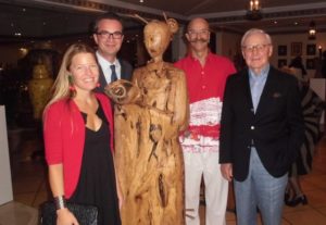 De izquierda a derecha, Anouchka Gerlach, Robert Heitzig, Javier Salvadores y Theo Gerlach, en la inauguración de la exposición (foto: Seaside Hotels)
