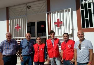 José Luis Pérez visita Cruz Roja de Santa Lucía de Tirajana 