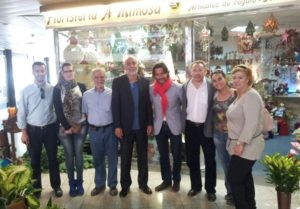 Miembros del PSOE de San Bartolomé de Tirajana con Gustavo Matos
