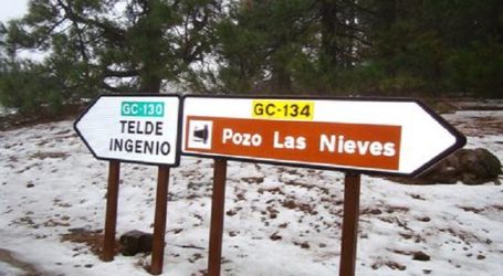 El Cabildo cierra los accesos a la cumbre de Gran Canaria por peligro de hielo