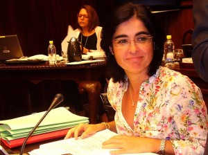 Carolina Darias, portavoz del PSC-PSOE en el Cabildo de Gran Canaria