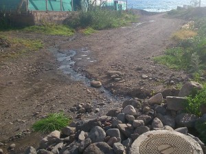 Tazarte, vertidos de aguas fecales