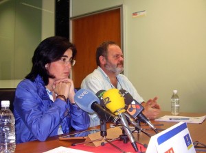 Carolina Darias (PSOE) y Fernando Bañolas (CC)