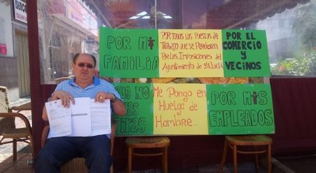 Un empresario en huelga de hambre por la normativa de terrazas de Santa Lucía