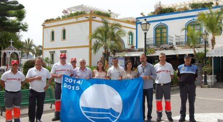 Tomás Lorenzo vuelve a izar las banderas azules en Amadores, Mogán y Puerto