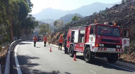 Protección Civil de Santa Lucía se estrena en el incendio de Rosiana