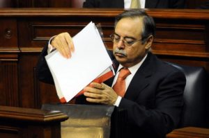 Domingo Berriel (CC), consejero de Política Territorial del Gobierno de Canarias