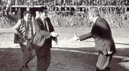 Un monolito recuerda la visita de Adolfo Suárez a Santa Lucía, en 1979
