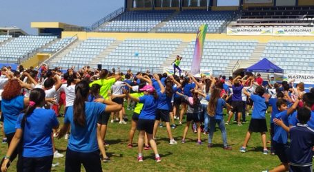 Unos 400 alumnos participan en el Encuentro de Deporte Escolar de Maspalomas