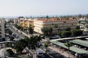 Avenida de Tirajana, en Playa del Inglés