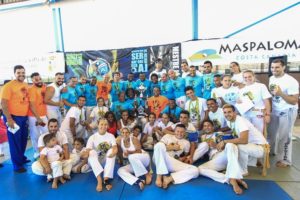 Participantes en el Campeonato Abierto de Capoeira de Maspalomas