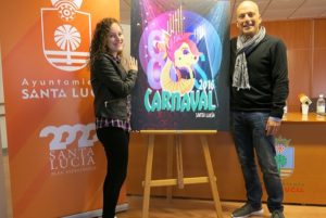 Sara González y Julio Ojeda presentan el cartel del Carnaval 2016