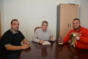 El alcalde Pérez recibe al judoka Antonio Santana