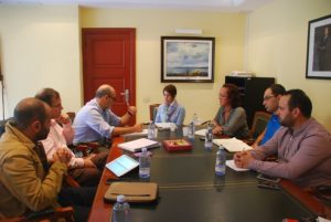 Alcaldesa y concejales de Mogán se reúnen con el consejero insular de Medio Ambiente