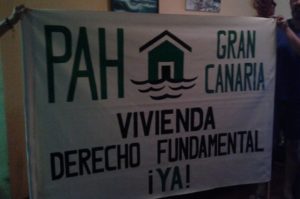 PAH Gran Canaria, pancarta