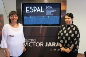 Dunia González y Pino Sánchez, en la presentación del Espal 2016