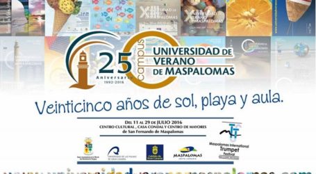 La Universidad de Verano de Maspalomas propone 15 cursos y 7 talleres