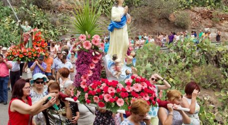 La procesión de Barranquillo Andres y Soria cierra las fiestas del interior de Mogán
