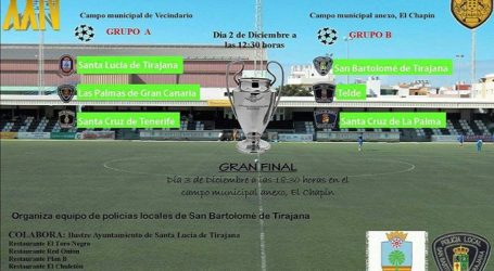 Santa Lucía acoge el Torneo de Fútbol de Policías Locales de Canarias