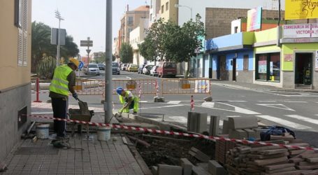 La ampliación de las aceras de la calle Centrífuga permitirá terrazas de restauración