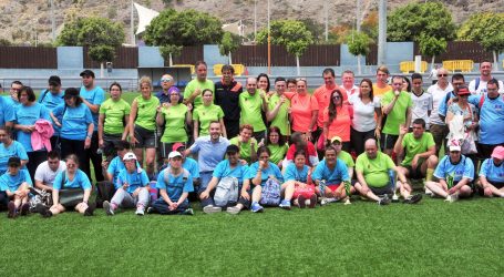 Valerón revoluciona el I Encuentro de Fútbol 7 en la Ciudad Deportiva de Maspalomas