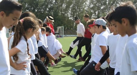 Más de 300 escolares de Santa Lucía participan en el I Encuentro de Juegos y Deportes Tradicionales
