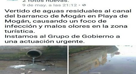 El PP de Mogán denuncia que el vertido de aguas fecales se conocía desde el martes