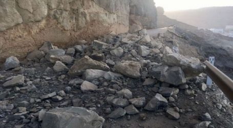 Declarada de emergencia la reparación del desplome en la carretera GC-500 de Taurito a Mogán