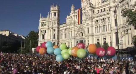 El logo de Maspalomas se ve en el World Pride 2017 de Madrid
