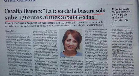 Nueva Canarias: “La alcaldesa toma por tontos a los vecinos de Mogán”