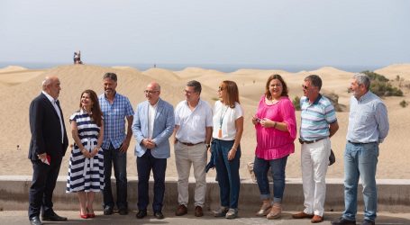 El Cabildo trasladará 60.000 m3 de arena de Maspalomas a Playa del Inglés para salvar las dunas