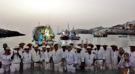 Arguineguín y Playa de Mogán destilan fervor marinero en la procesión terrestre de la Virgen del Carmen
