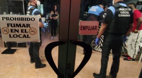 La Policía Local de Santa Lucía precinta un local nocturno de Vecindario por exceso de aforo