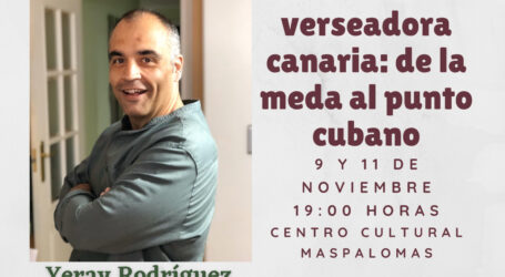 El Centro Cultural Maspalomas abre las inscripciones para un taller del verseador Yeray Rodríguez