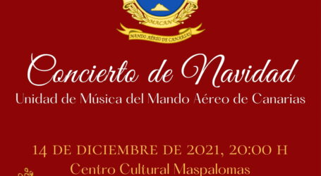 La Unidad de Música del Mando Aéreo de Canarias celebra su 50 aniversario con un concierto navideño en San Bartolomé de Tirajana