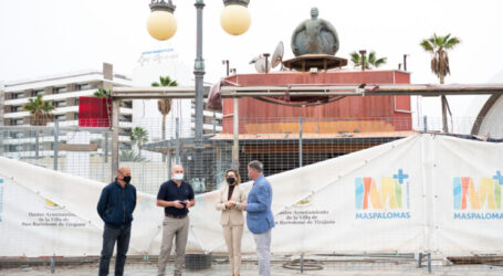 Turismo de Gran Canaria financiará la renovación de un local municipal en la Plaza de Maspalomas, para dotar a esta zona de ocio de una mayor calidad y seguridad