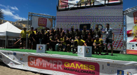 Club Rugby Las Palmas Promesas, campeones de las Beach Series Rugby 5 de los Summer Games Maspalomas