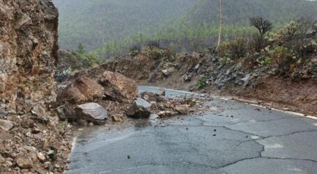 La tormenta Hermine provoca fuertes lluvias y numerosos cierres de carreteras en Gran Canaria