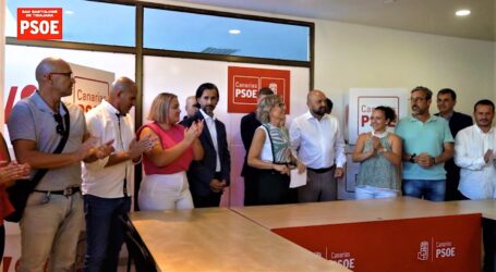 La alcaldesa de San Bartolomé de Tirajana, Conchi Narváez, presentó el pasado jueves su candidatura para repetir como cabeza de lista del Partido Socialista Canario PSOE