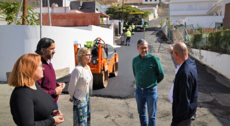 El Ayuntamiento de San Bartolomé de Tirajana avanza en la repavimentación de las vías y prosigue con el Plan Global de Asfaltado en el municipio