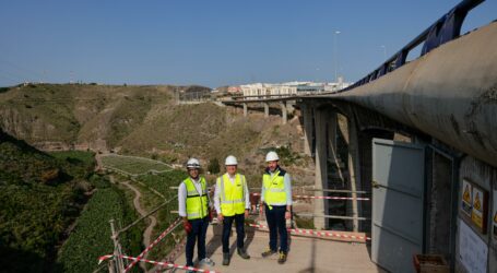 El Cabildo de Gran Canaria culminará en 2025 el refuerzo del viaducto del Guiniguada con 140  kilómetros de cable de acero nuevos