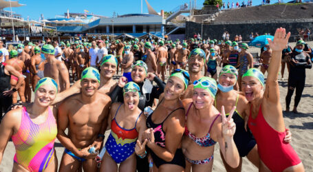 Los campeones del mundo Erika Villaécija y David Meca apadrinan la Maspalomas Open Water Gran Canaria más sostenible de la historia