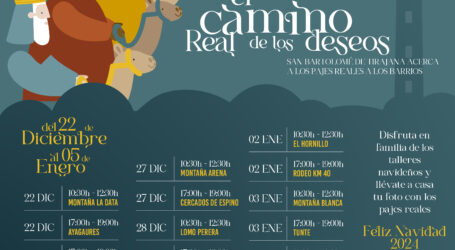 La Concejalía de Festejos y Eventos inicia el  recorrido por el ‘Camino Real de los Deseos’ para acercar la Navidad a los barrios