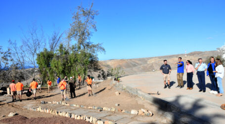 El jardín del Centro Aeroespacial de Maspalomas sigue creciendo