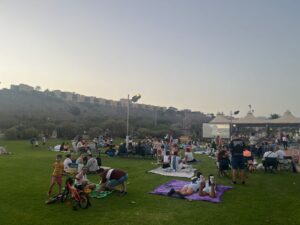 Noche de cine en el parque sur