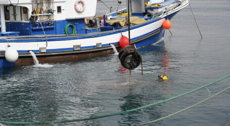 Mogán retira más de 3 toneladas de residuos de los fondos marinos de sus puertos