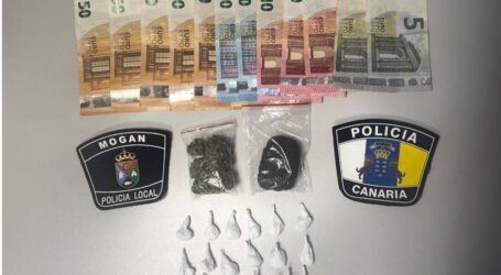 La Policía Local de Mogán detiene a un hombre por tráfico de drogas en Puerto Rico